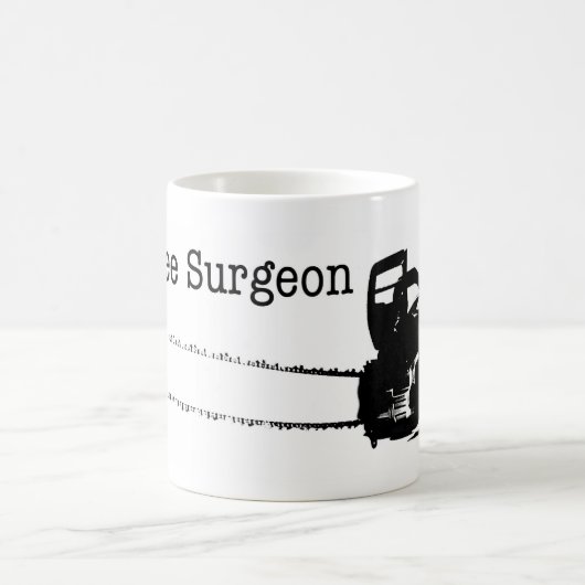 Gelukkige Kerstmis Arborist Boom Chirurg Kettingza Koffiemok (Center)