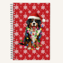 Gelukkige Kerstmis Berner Berg Hond Santa Hat