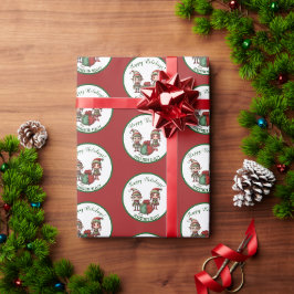 Gelukkige Kerstmis Custom Business Cadeaupapier