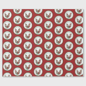 Gelukkige Kerstmis Custom Business Cadeaupapier (Vlak)