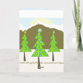 Gelukkige Kerstmis Feestdagen Kaart (Achterkant)