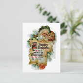 Gelukkige Kerstmis Feestdagenkaart (Staand voorkant)