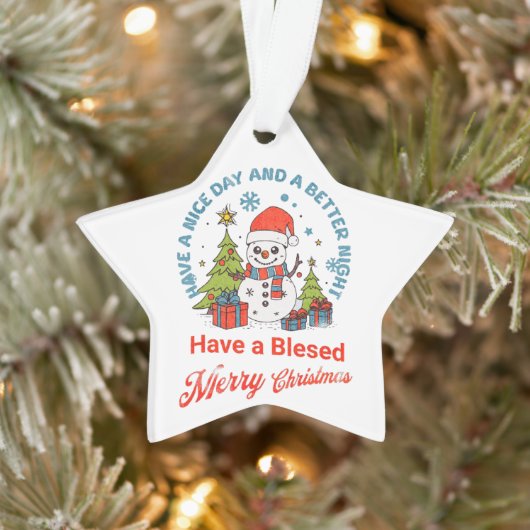 Gelukkige Kerstmis hebben een aardige dag & een be Ornament (Boom)