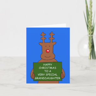 Gelukkige Kerstmis Kleindochter Kaart