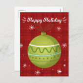 Gelukkige Kerstmis Nieuwjaar kaart (Voorkant / Achterkant)