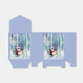 Gelukkige Kerstmis Pinguïn Grappige Gift Box Bedankdoosjes (Uitgevouwen)