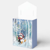 Gelukkige Kerstmis Pinguïn Grappige Gift Box Bedankdoosjes (Geopend)