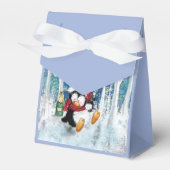 Gelukkige Kerstmis Pinguïn Grappige Gift Box Bedankdoosjes (Voorkant Zijde)