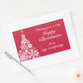 Gelukkige Kerstmis sneeuwvlok boom cadeau labels (Envelop)