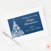 Gelukkige Kerstmis sneeuwvlok boom cadeau labels b (Envelop)