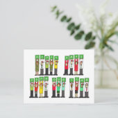 Gelukkige Kerstmis van Ons Team Feestdagenkaart (Staand voorkant)