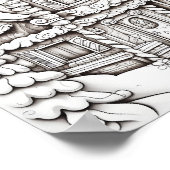 Gelukkige Kerstmis Volwassen Kleuring Poster (Hoek)