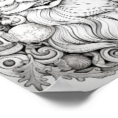 Gelukkige Kerstmis Volwassen Kleuring Poster (Hoek)