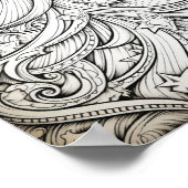 Gelukkige Kerstmis Volwassen Kleuring Poster (Hoek)