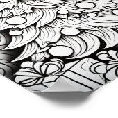 Gelukkige Kerstmis Volwassen Kleuring Poster (Hoek)