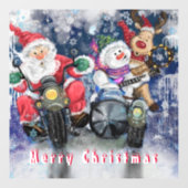 Gelukkige Kerstmis Vrienden Grappig Venster Cling Raamsticker (Vel)