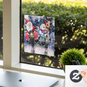 Gelukkige Kerstmis Vrienden Grappig Venster Cling Raamsticker