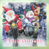 Gelukkige Kerstmis Vrienden Grappig Venster Cling Raamsticker (Vel 3)