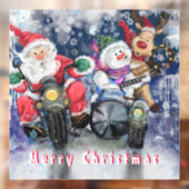 Gelukkige Kerstmis Vrienden Grappig Venster Cling Raamsticker (Vel 2)