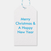 Gelukkige Kerstmis Welsh Springer Spaniel Cadeaulabel (Achterkant)