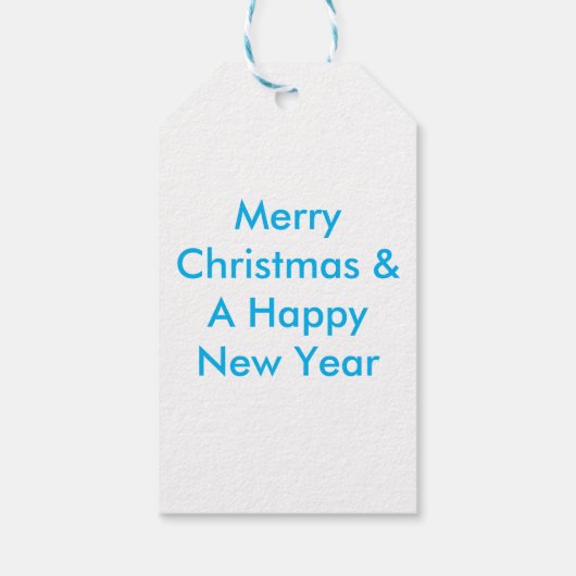 Gelukkige Kerstmis Welsh Springer Spaniel Cadeaulabel (Achterkant)