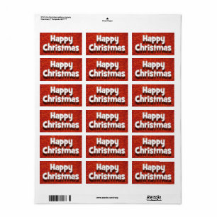 Gelukkige Kerstmisenvelop/Pakketgroeten Sticker