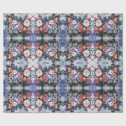 Gelukkige Kerstmisvrienden Grappig Gift Verpakkend Cadeaupapier (Vlak)