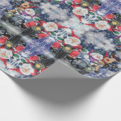 Gelukkige Kerstmisvrienden Grappig Gift Verpakkend Cadeaupapier (Hoek)