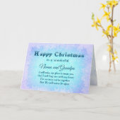 Gelukkige Kerstmiszoon en Nanna & Opa Afstand Kaart (Gele Bloem)