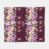 Gelukkige Kerstvakantie Elegant Fleece Deken (Voorkant (Horizontaal))