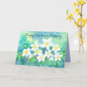 Gelukkige Kerstverjaardag Helleborus Bloemen Kaart (Gele Bloem)