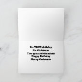 GELUKKIGE KERSTVERJAARDAG VAN COCKER SPANIEL FEESTDAGEN KAART (Binnen)