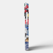 Gelukkige Kerstvrienden Grappige iPhone Case (Achterkant / Links)