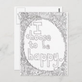 gelukkige keuze briefkaart (Voorkant / Achterkant)