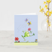 Gelukkige Kikker - de Kaart van de Nota (Gele Bloem)