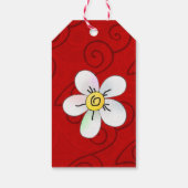 Gelukkige kikker in de lente VERJAARDAG BLANK Cadeaulabel (Achterkant)