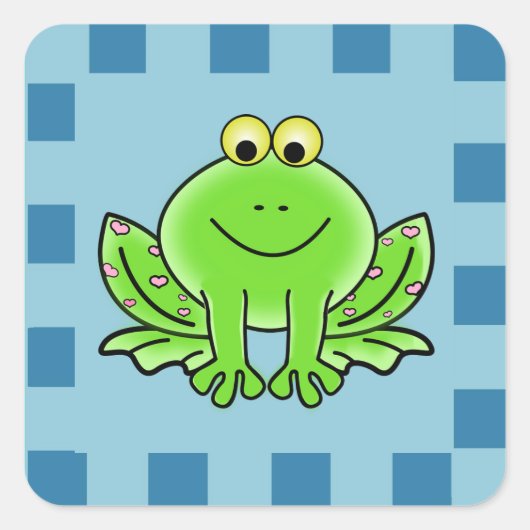 Gelukkige Kikker Sticker (Voorkant)