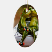 Gelukkige Kikkers Keramisch Ornament (Rechts)