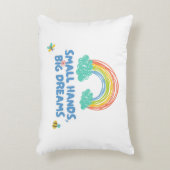 Gelukkige kinder Dag van de Kinderen Kleine Handen Accent Kussen (Voorkant(Verticaal))