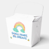 Gelukkige kinder Dag van de Kinderen Kleine Handen Bedankdoosjes (Voorkant)