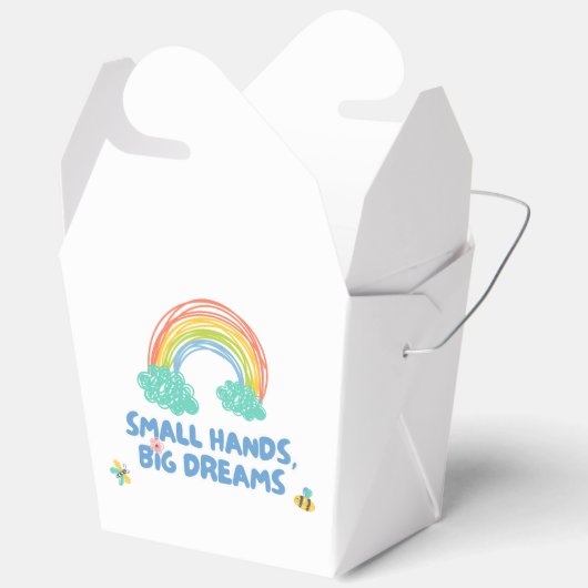 Gelukkige kinder Dag van de Kinderen Kleine Handen Bedankdoosjes (Open)