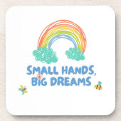 Gelukkige kinder Dag van de Kinderen Kleine Handen Bier Onderzetter (Voorkant)