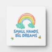 Gelukkige kinder Dag van de Kinderen Kleine Handen Fotoplaat (Voorkant)