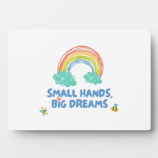 Gelukkige kinder Dag van de Kinderen Kleine Handen Fotoplaat (voorkant)