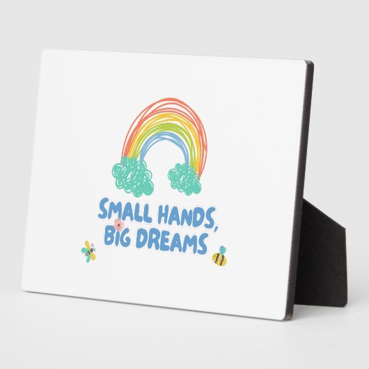 Gelukkige kinder Dag van de Kinderen Kleine Handen Fotoplaat (Zijkant)