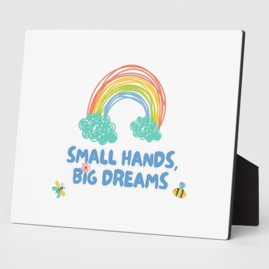 Gelukkige kinder Dag van de Kinderen Kleine Handen Fotoplaat (Zijkant)