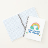 Gelukkige kinder Dag van de Kinderen Kleine Handen Notitieboek (Binnen)