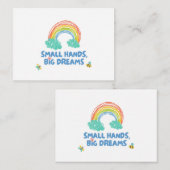 Gelukkige kinder Dag van de Kinderen Kleine Handen Notitiekaartje (Voorkant / Achterkant)