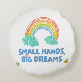 Gelukkige kinder Dag van de Kinderen Kleine Handen Rond Kussen