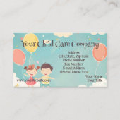 Gelukkige Kinder en Ballonnen Kinderopvang Kindero Visitekaartje (Voorkant)